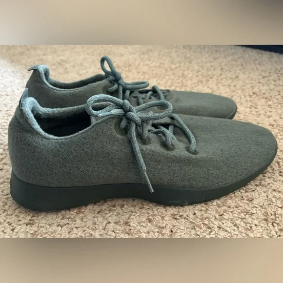 ALLBIRDS Limited Edition Tuke Matcha/MatchaSole Wool Runners Sneakers Size 13 - Picture 2 of 7
